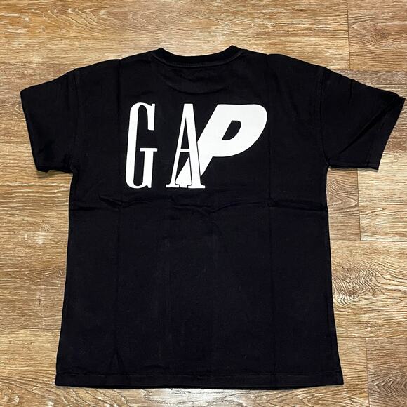 Palace x GAP Logo Black Youth T-Shirt - Unisex Casual Tee - Size Large - NWT - Picture 1 of 3